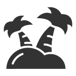 Holiday Island Tourism SVG Icon